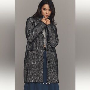 NVLT Black and Gray Textured Coat